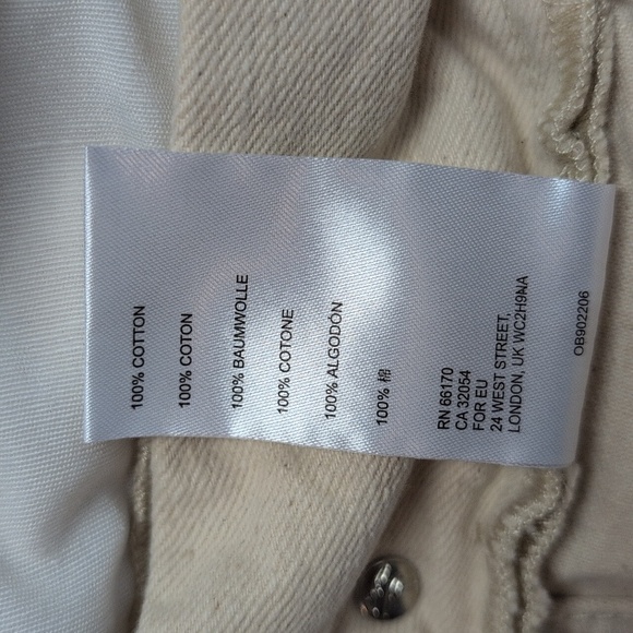 FREE PEOPLE June Shortall Seeded Rinse Cream Overall Romper Western Boho 26 - Picture 8 of 9